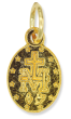  Gold Tone Miraculous Medal 1/2 Inch      (Minimum quantity purchase is 3)