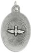 Confirmation / Holy Spirit Medal - Italian Silver OX 1 inch (Minimum quantity purchase is 5)