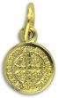  St Benedict Medal - Gold Tone - Round 1/2 inch   (Minimum quantity purchase is 3)