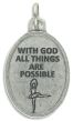   St Sebastian "With God All Things Are Possible" Medal - Ballet (Minimum quantity purchase is 5)