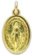  Miraculous Medal, Gold Plated  - 1"  LATIN (Minimum quantity purchase is 3)