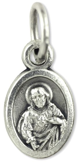  Our Lady of Fatima / Sacred Heart of Jesus Medal - 1/2"  (Minimum quantity purchase is 3)