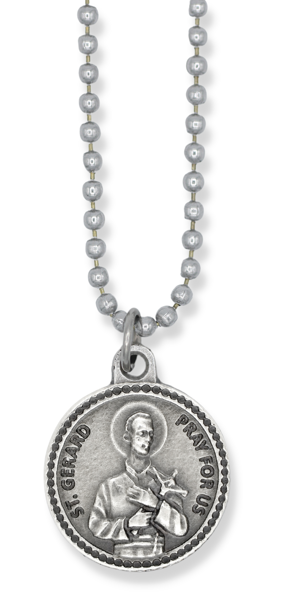 Buy Saint Gerard Necklace with Adjustable Aluminum Ball Chain - 24